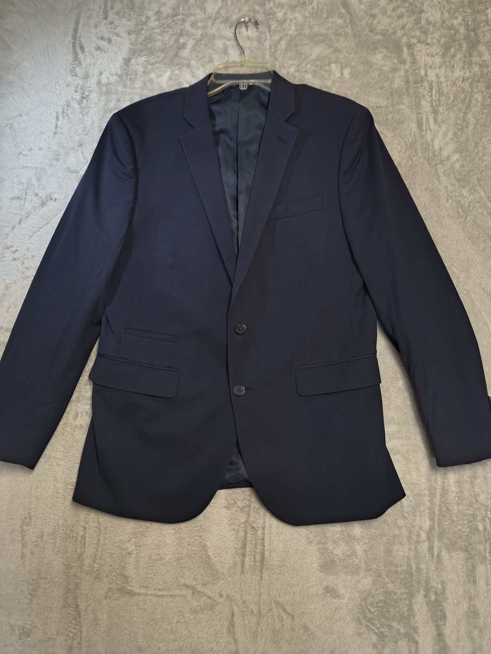 J Ferrar Classic Navy Men's Blazer - Tailored Two-Button Jacket